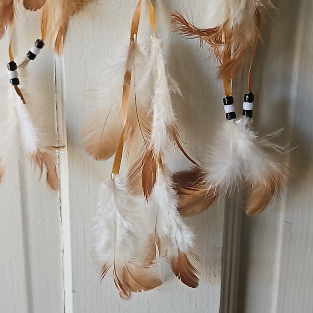 Multicolored Crochet Boho Dreamcatcher Handmade Wall Decor Cottagecore Style - Picture 5 of 17